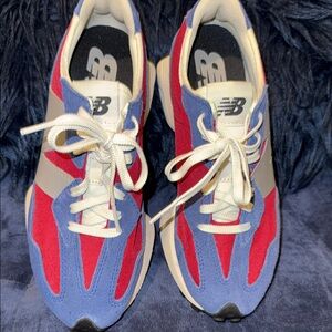 New Balance Kids' Vibrant Red and Blue Sneakers